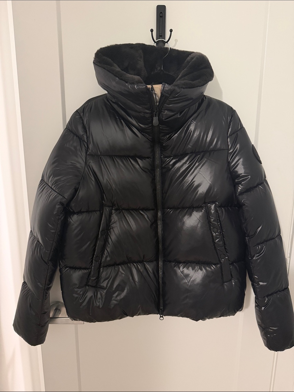 SAVE THE DUCK Black Quilted Puffer Jacket *VEGAN*